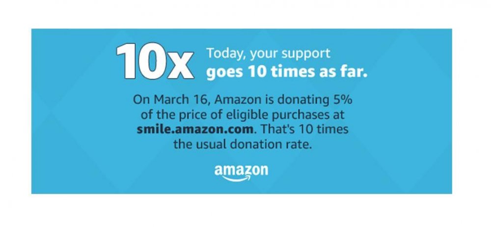 Amazon Smile makes our smiles bigger!