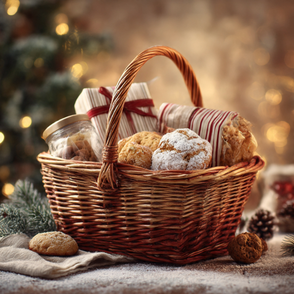 Our Volunteers present their Annual Basket Raffle and Bake Sale!