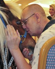 Cimarron the Mini HORSE was here today!