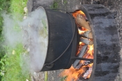 We're at a corn roast!